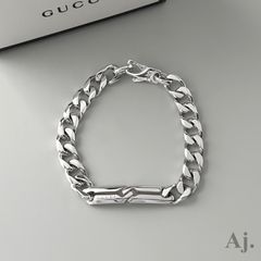 グッチ ブレスレット インフィニティ ノット チェーン Silver 925