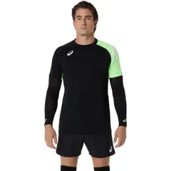 アシックス asics プラクティス半袖シャツ(肩口プリント) バレーボール ウェア (2053a276-001)、(001)パフォーマンスブ