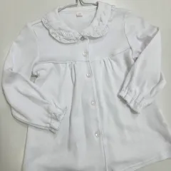 日本 90 女の子 レース コットン ブラウス