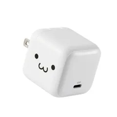 エレコム USB 充電器 65W PD PPS対応 1ポート USB-C GaN II コンパクト 折りたたみプラグ PSE適合 MacBook iPad iPhone Switch 対応 ホワイト×ブラック 【佐川急便にて5営業日以内発送】