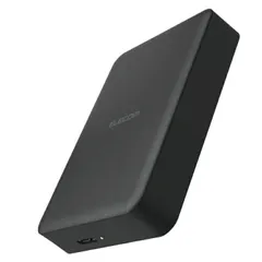 エレコム テレビ録画 外付けHDD ポータブル 2.5インチ 4TB 静音ファンレス USB 3.2 Gen1(5Gbps) REGZA/AQUOS/BRAVIA等接続可 持ち歩きに便利 ブラック ELP-HTV040UBK 【佐川急便にて5営業日以内発送】のサムネイル