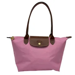LONGCHAMP(ロンシャン) ショルダーバッグ ル・プリアージュオリジナル L2605089 ライトピンク×ダークブラウン 折りたたみ レザー