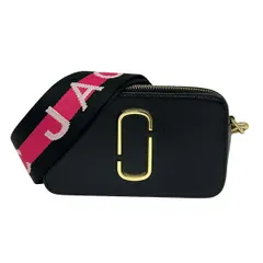 MARC JACOBS(マークジェイコブス) ショルダーバッグ ザ スナップショット M0014146 黒×ダークグレー×白 レザー