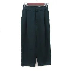 B&Y ユナイテッドアローズ BEAUTY&YOUTH ビューティー&ユース ワイドパンツ ハイウエスト M 深緑 /YI