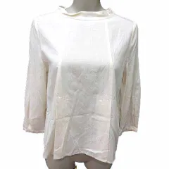 イッツインターナショナル I.T.S international ブラウス 七分袖 M 白 ホワイト /YK