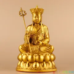 蓮華地蔵王仏像 菩薩 観音 銅製 仏像 彫刻 開運 風水 置物 上品】蓮華地蔵王仏像 菩薩 観音 銅製 仏像 彫刻 開運 風水 置物zw427