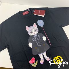 GUCCI グッチ　ヒグチユウコ　猫　Tシャツ　刺繍　風船　黒　837959 GUCCI グッチ ヒグチユウコ 猫 Tシャツ 刺繍 風船 黒 837959 - メルカリ
