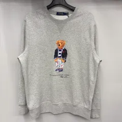 ポロ ラルフ ローレン ベア グレー スウェットシャツ L