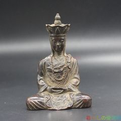 時代物 朝鲜 李朝 金銅仏 仏像 半跏思惟像 弥勒菩薩 仏教美術 - メルカリ