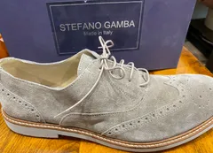 STEFANO GAMBA(ステファノ・ガンバ) レザーシューズ　フルブローグ　イタリア製　大きいサイズの方朗報！