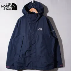 ノースフェイス THE NORTH FACE ナイロンジャケット M 大きめ マウンテンパーカー ネイビー ロゴ刺繍 ストリート テック  オーバーサイズ フーディー 古着 G636