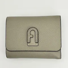 FURLA フルラ Dafne ダフネ アーチロゴ 三つ折り財布 グレー 美品