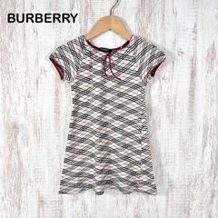 BURBERRY LONDON ノバチェック ワンピース リボン 100cm - メルカリ