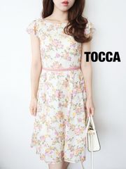 極美品 TOCCA フォーチュン フォーマル お花柄刺繍ワンピース 結婚式