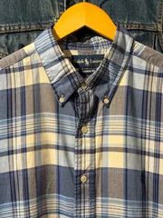 【 Ralph Lauren S/S Shirt  】 ラルフローレン　半袖　ボタンダウンシャツ　CLASSIC FIT　チェック柄　ポニー　《 XL 》