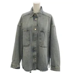 ザラ ZARA ジージャン 上着 S 青 ブルー 無地 レギュラーカラー 長袖 /LP