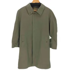 バーバリーズ BURBERRYS 80s 英国製 裏地ノバチェック 比翼ステンカラーコート 玉虫 メンズ 表記無 