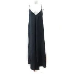 ザラ ZARA キャミワンピース ロング 黒 ブラック /YI
