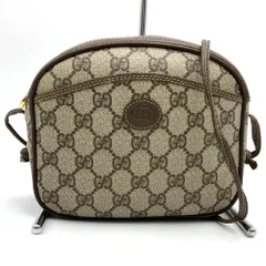 GUCCI グッチ オールドグッチ ショルダーバッグ ポシェット GGスプリーム ヴィンテージ ブラウン レディース メンズ ブランド USED