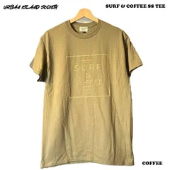 URBAN ISLAND SOCIETY / アーバンアイランドソサエティ SURF & COFFEE SS TEE / カラー:COFFEE アロハプリント半袖T-シャツ 2026S/S 26SS　Tシャツ シャツ メール便対応のサムネイル