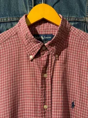 【 80s - 90s   Ralph Lauren  S/S Shirt  】 ラルフローレン　半袖　ボタンダウンシャツ　BLAKE　チェック柄　ポニー　《 L 》