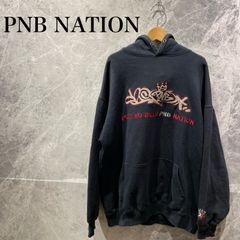 PNB NATION メンズ XL相当 グレー パーカー ストリートフーディー
