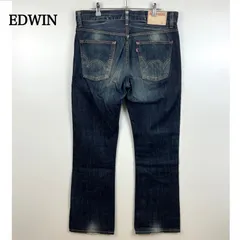 EDWIN made in JAPAN damaged denim pants 512 w34 エドウィン 日本製 ダメージ加工 デニムパンツ 鬼ヒゲ