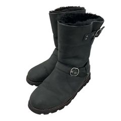 ◆美品◆UGG ブラックエンジニアムートンブーツ　24cm UGG W NOIRA シープスキン エンジニアブーツ （23） - メルカリ