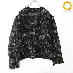 キューバベラ 古着 シャツ 南国 リゾート ブラック 総柄 シンプル L 