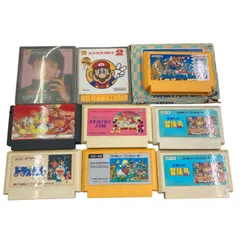 186000 現状品 ファミコン　ソフト、ディスクカード　 9点まとめ売り