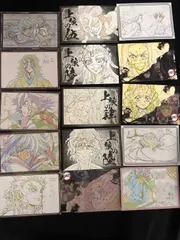 鬼滅の刃　原画　ポストカード　カフェ　ufotable  竈門炭治郎 我妻善逸 嘴平伊之助 竈門禰豆子 煉獄杏寿郎 冨岡義勇 胡蝶しのぶ 宇髄天元 時透無一郎 伊黒小芭内 甘露寺蜜璃 不死川実弥 悲鳴嶼行冥 栗花落カナヲ等 約200点まとめ売り