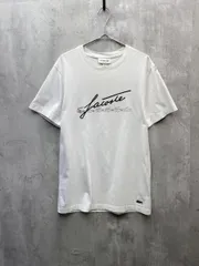LACOSTE ラコステ 綿100% ロゴプリント スクリプトブランドネームロゴプリント Tシャツ ナチュラル シンプルsizeXS/ホワイト ■◆ メンズ