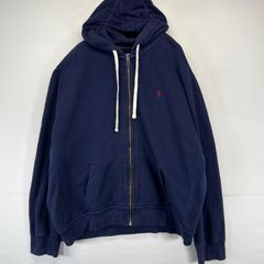 90s Ralph Lauren ジップパーカー ナス紺フェードネイビー 人気 - メルカリ