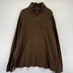 Polo Ralph Lauren ハーフジップ ニット ブラウン L - メルカリ