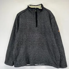 古着 オービス ORVIS ニット ハーフジップ プルオーバー トレーナー ボア L  ブラック系 メンズのサムネイル