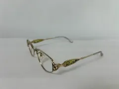 ヴィンテージメッキ メガネフレーム 53 16 135