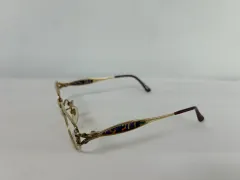ヴィンテージメッキ メガネフレーム 52 16 135