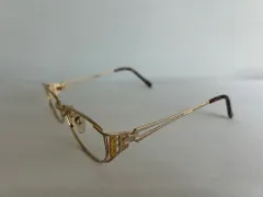 ヴィンテージメッキ メガネフレーム 52 16 135