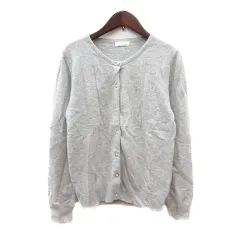 インデックス INDEX カーディガン ニット アンゴラ混 L グレー /MN