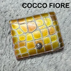 COCCO FIORE コッコフィオーレ 二つ折り財布 モザイク エナメルのサムネイル