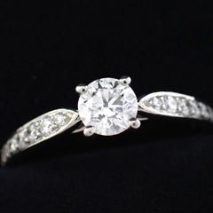 ラザールダイヤモンドリング 0.47ct pt950 9号サイズ - メルカリ