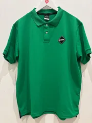 (SOPH)美品FCRB BRISTOLラバーワッペンロゴポロシャツ 緑黒Mのサムネイル