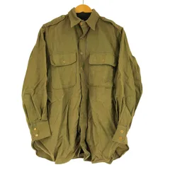 ユーズドフルギ USED古着 50S L/S ミリタリーシャツ メンズ 表記無 