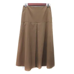 ユナイテッドアローズ UNITED ARROWS フレアスカート ロング 38 M 茶 ブラウン /YI