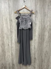 dazzlin ダズリン チュールギャザービスチェカットワンピース Iライン ワンピース sizeS/グレー ◇■ レディース