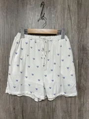 gelato pique ジェラートピケ ショートパンツ ハート パンツ ルームウェア sizeF/白ｘ水色 ■■ レディース