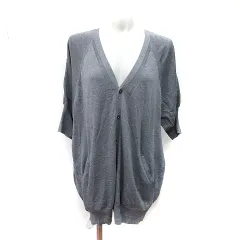 ズッカ zucca カーディガン カットソー 半袖 M グレー /YI