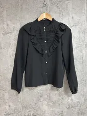 MISCH MASCH ミッシュマッシュ フリル ブラウス シャツ sizeF/黒 ◇■ レディースのサムネイル