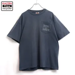 00s USA製 HARLEY DAVIDSON ポケット付き 半袖Ｔシャツ メンズ 表記Lサイズ