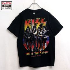 人気☆KISS 両面プリント ビッグプリント フレイム Tシャツ M～L 